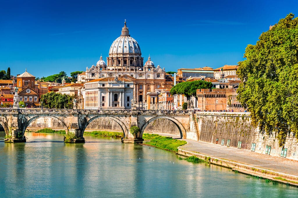 a breathtaking view of Rome, Italy, showcasing some of its most famous landmarks a breathtaking view of Rome, Italy, showcasing some of its most famous landmarks