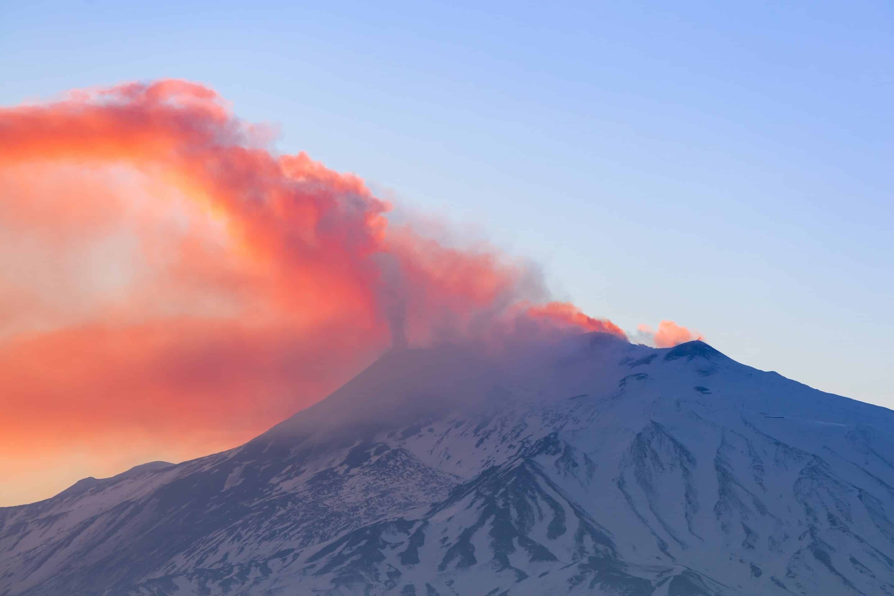 Mount Etna, the tallest active volcano in Europe, Sicily, Italy
