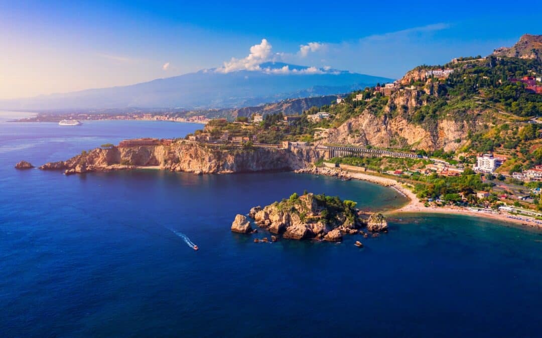 From Catania Shore Excursion: Taormina & Naxos Beach